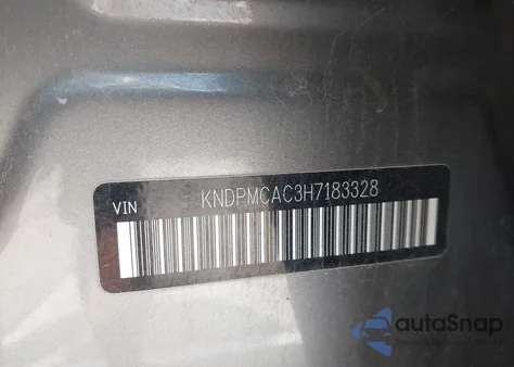 2017 Kia Sportage Lx from USA, damaged, VIN KNDPMCAC3H7183328